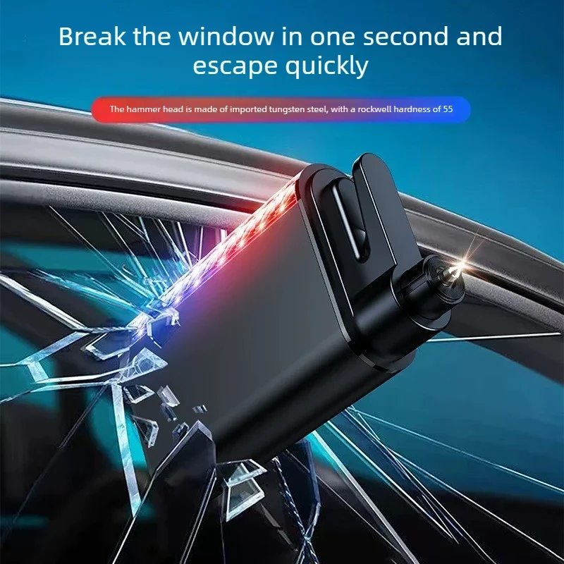 For Car Window Breaker, Multifunctional Car Safety Hammer with Strobe Light, Emergency Escape Tool
For Car Window Breaker, Multifunctional Car Safety Hammer with Strobe Light, Emergency Escape Tool
