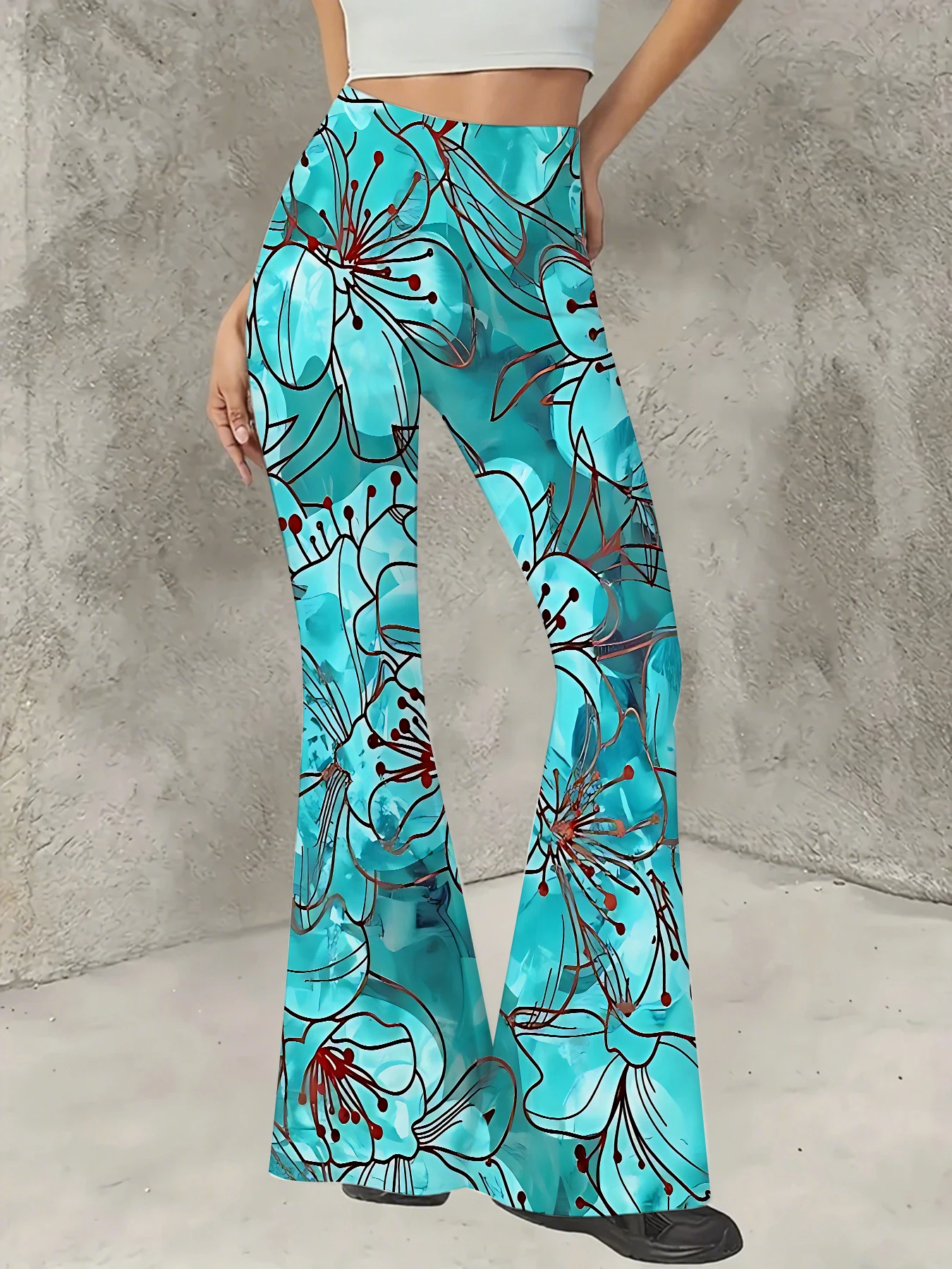 Women's Printed Flare Pants Y2K High Waist Bell Bottom Trousers Streetwear
Women's Printed Flare Pants Y2K High Waist Bell Bottom Trousers Streetwear