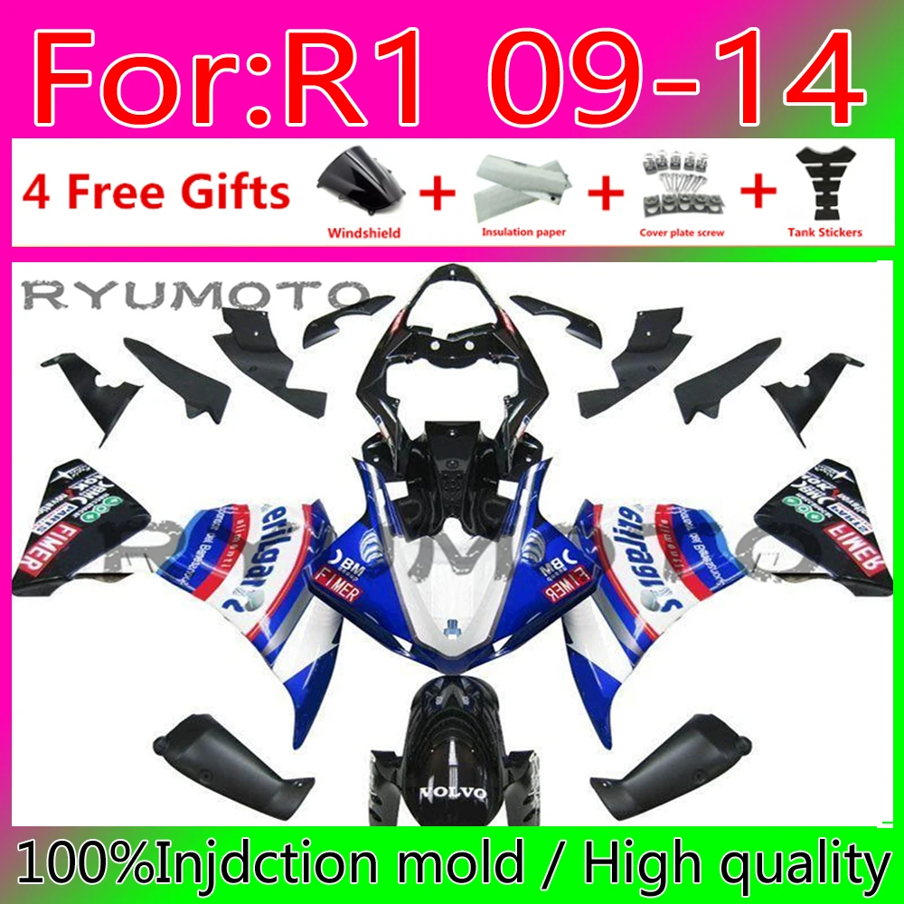 Литьевая форма, новый комплект обтекателей, подходит для YAMAHA YZF-R1 2012 2013 2014 R1 09 10 11 12 13 14 Комплект обтекателей кузова
Литьевая форма, новый комплект обтекателей, подходит для YAMAHA YZF-R1 2012 2013 2014 R1 09 10 11 12 13 14 Комплект обтекателей кузова