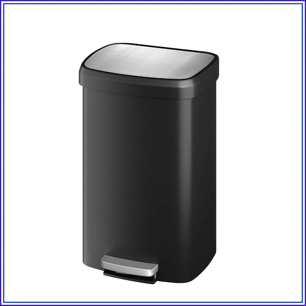 50L Step Trash Can with Soft Close Lid, Large Kitchen Garbage Bin, Rustproof & Easy Clean, Black
50L Step Trash Can with Soft Close Lid, Large Kitchen Garbage Bin, Rustproof & Easy Clean, Black
