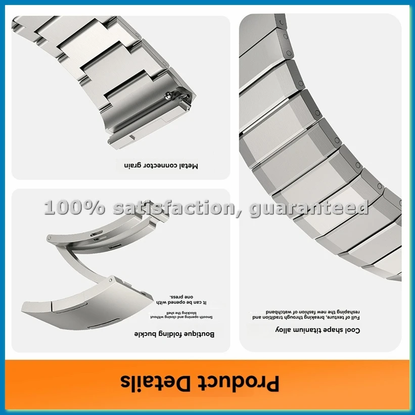 Ремешок из титанового сплава для часов GT5 Pro 46 мм, быстросъемный браслет без зазоров, роскошный титановый ремешок B-ABWO
Ремешок из титанового сплава для часов GT5 Pro 46 мм, быстросъемный браслет без зазоров, роскошный титановый ремешок B-ABWO