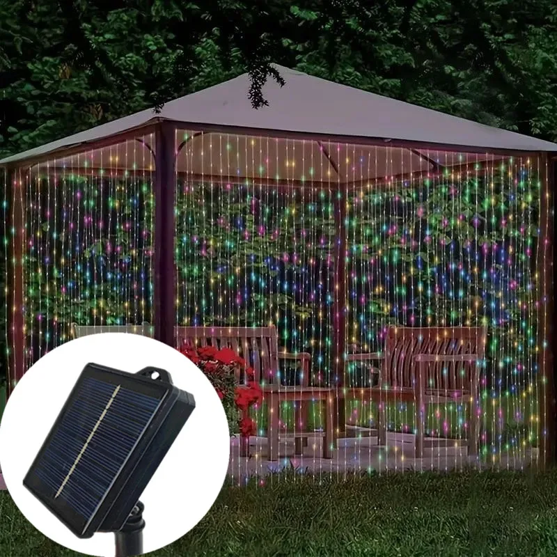Christmas Decor Outdoor Holiday Light LED Garland Festoon Fairy Solar Curtain String Light 3/6M Wedding Garden Home Party Decor
Christmas Decor Outdoor Holiday Light LED Garland Festoon Fairy Solar Curtain String Light 3/6M Wedding Garden Home Party Decor