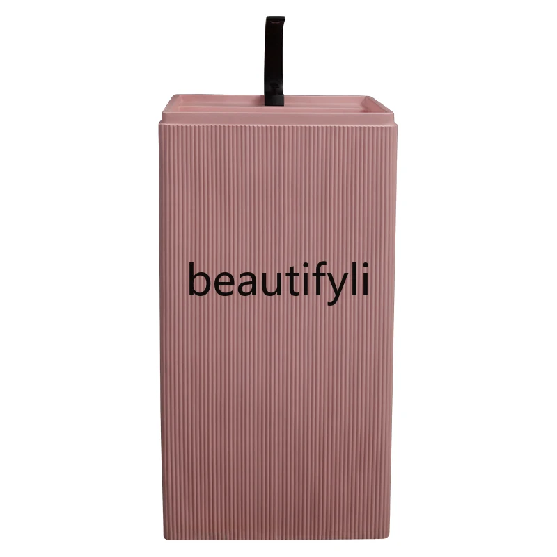 Nordic pink column washbasin integrated floor washbasin bathroom basin column basin simple
Nordic pink column washbasin integrated floor washbasin bathroom basin column basin simple