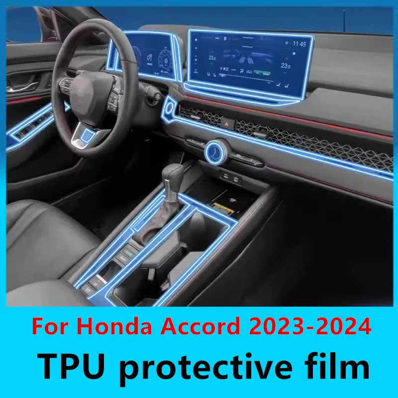 Car Interior Center console Transparent TPU Protective film Anti-scratch Repair film For Honda Accord 2023-2024 Auto Accessories
Car Interior Center console Transparent TPU Protective film Anti-scratch Repair film For Honda Accord 2023-2024 Auto Accessories