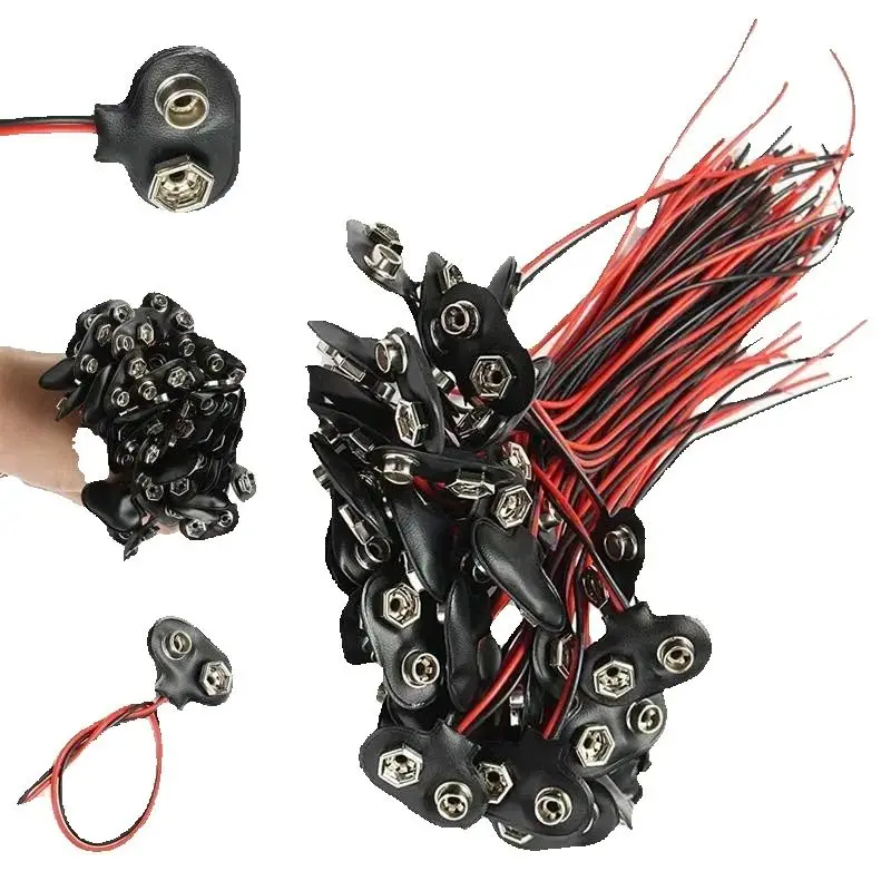 1000pcs/lot 9V Battery Connector Snap, Wire Cable Adapter Holder Experimental Snap Power Cable Connectors Terminals T Style 15cm
1000pcs/lot 9V Battery Connector Snap, Wire Cable Adapter Holder Experimental Snap Power Cable Connectors Terminals T Style 15cm