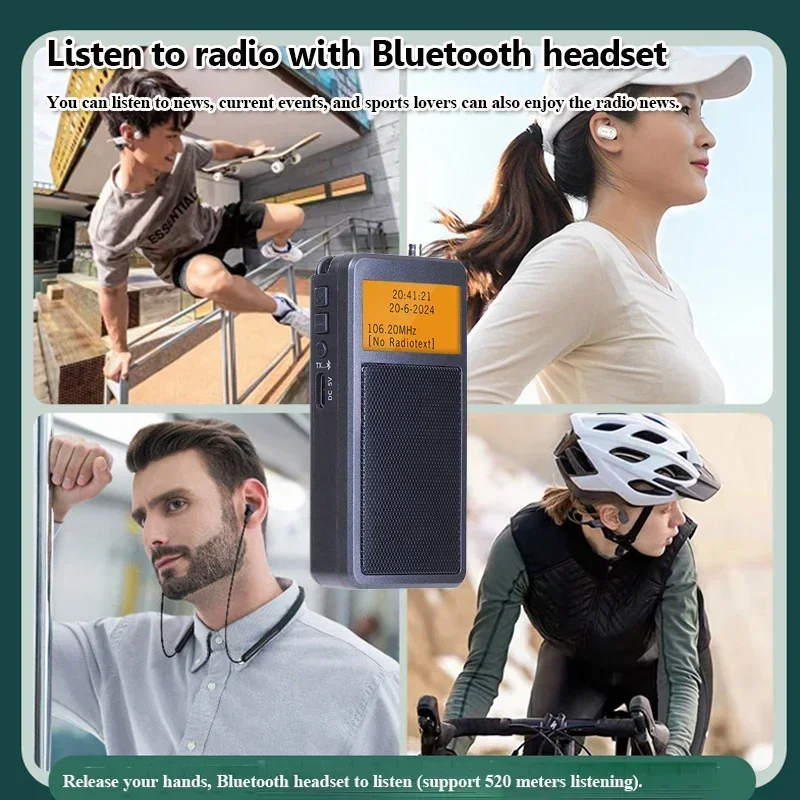 Wireless Bluetooth Speaker with Alarm Clock Backlight Screen Rechargea Mini Portable Bluetooth Radio Pocket DSP FM Stereo Radios
Wireless Bluetooth Speaker with Alarm Clock Backlight Screen Rechargea Mini Portable Bluetooth Radio Pocket DSP FM Stereo Radios