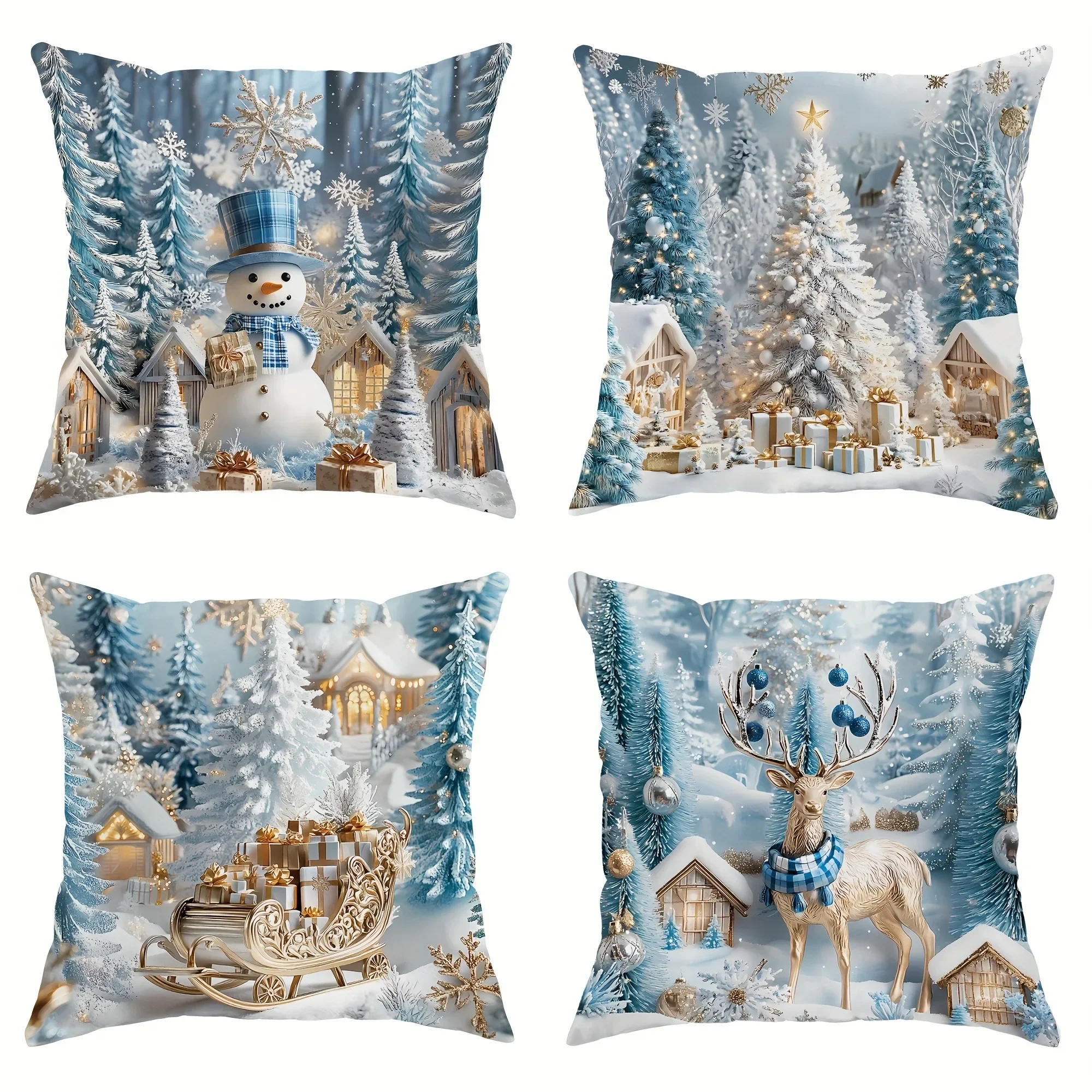 Christmas decoration pillowcase winter Christmas tree snowman pattern is suitable for home room sofa cushion cover gift
Christmas decoration pillowcase winter Christmas tree snowman pattern is suitable for home room sofa cushion cover gift