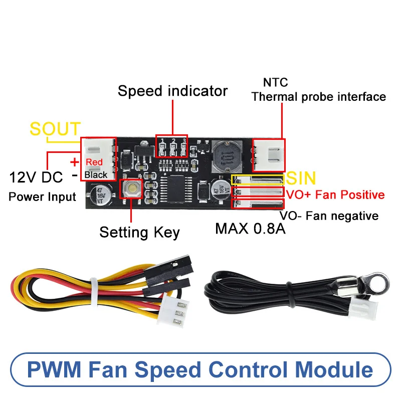 2-3 Wire DC 12V PWM Speed Controller Fan Speed Governor Computer Temperature control Switch for PC CPU Cooler Fan Alar
2-3 Wire DC 12V PWM Speed Controller Fan Speed Governor Computer Temperature control Switch for PC CPU Cooler Fan Alar