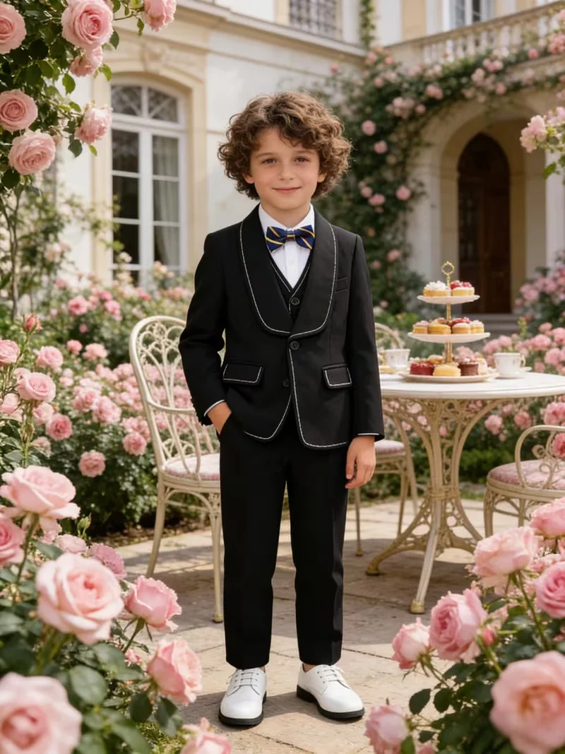 Gentleman Kids Black Suit Set Children's Piano Host Speech Performance Costume Boys Wedding Birthday Formal Blazer Set
Gentleman Kids Black Suit Set Children's Piano Host Speech Performance Costume Boys Wedding Birthday Formal Blazer Set