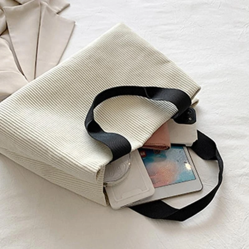 Fashion Corduroy Handbags Large Capacity Purse Shoulder Bag for Daily Use
Fashion Corduroy Handbags Large Capacity Purse Shoulder Bag for Daily Use