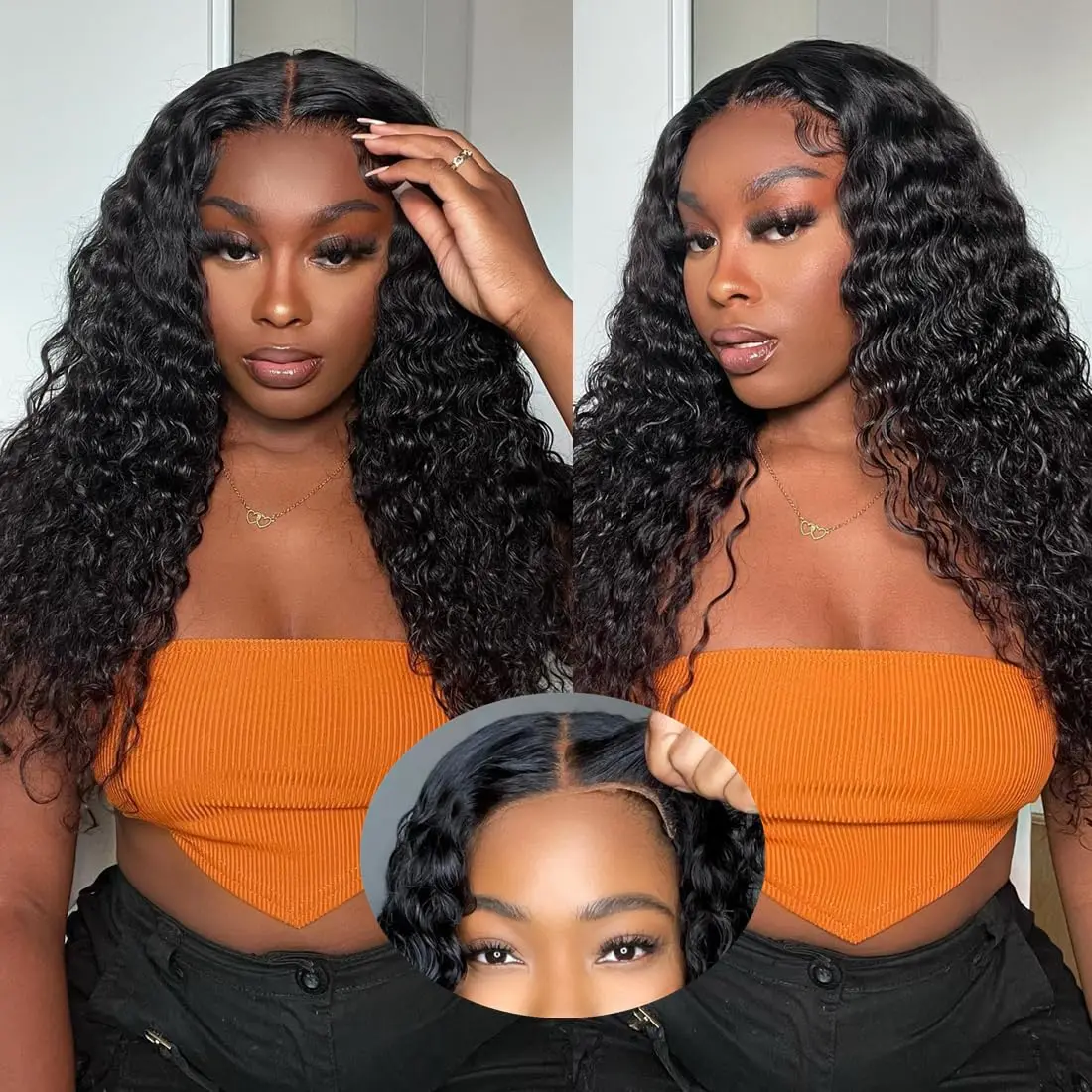Curly Glueless Wigs Lace Front 100% Human Hair Ready To Wear and Go HD Lace Frontal Wig Deep Wave 5x5 Short Wigs For Women
Curly Glueless Wigs Lace Front 100% Human Hair Ready To Wear and Go HD Lace Frontal Wig Deep Wave 5x5 Short Wigs For Women