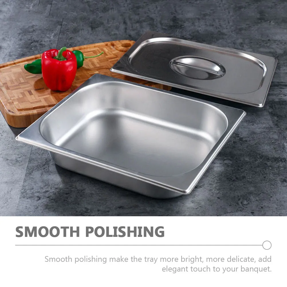 Stainless Steel Canteen Basin 1 2 6 5cm Buffet Tray Food Container Reusable Party Fruit Serving Pan Kitchen Accessories
Stainless Steel Canteen Basin 1 2 6 5cm Buffet Tray Food Container Reusable Party Fruit Serving Pan Kitchen Accessories