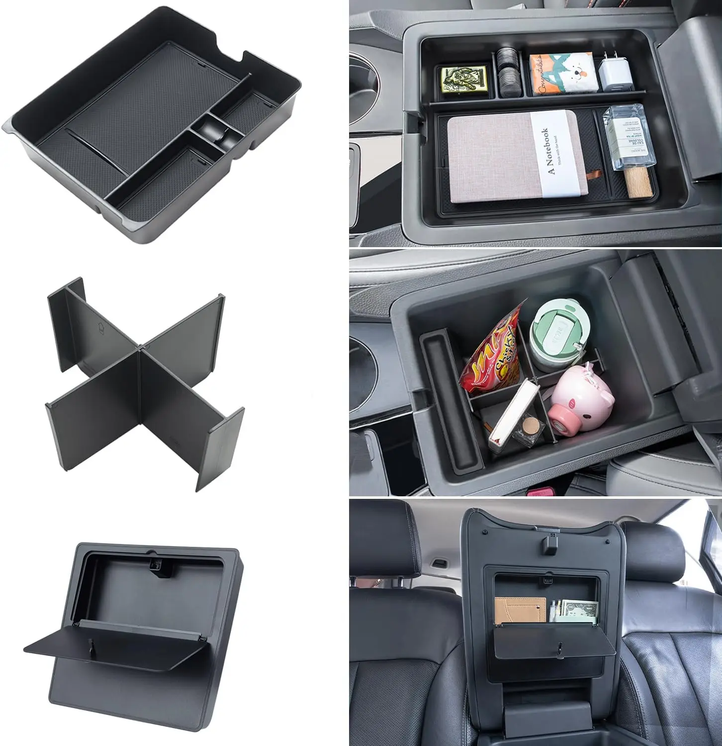 3-Piece Center Console Organizer Set for Honda Pilot, Passport, Ridgeline - ABS Material Storage Box & Divider
3-Piece Center Console Organizer Set for Honda Pilot, Passport, Ridgeline - ABS Material Storage Box & Divider