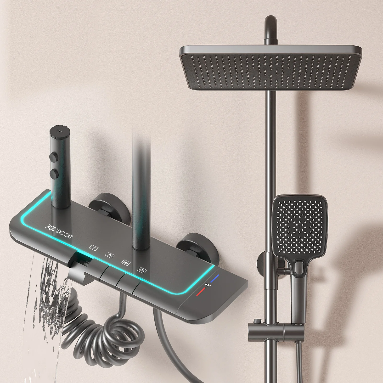 Bathroom, shower, set, household, bathroom, pressurized, bath, light luxury
Bathroom, shower, set, household, bathroom, pressurized, bath, light luxury