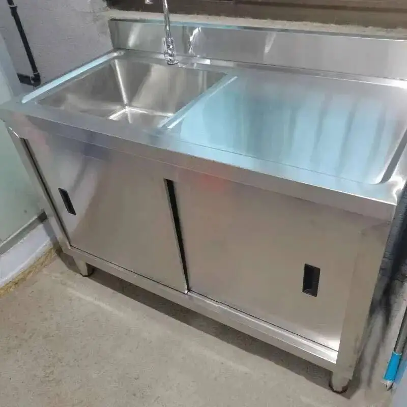 Steel Kitchen Sinks Commercial Sinks Stainless Platform Vegetable Basin Multi-functional Moveable Door Stove Cabinet with Sink X
Steel Kitchen Sinks Commercial Sinks Stainless Platform Vegetable Basin Multi-functional Moveable Door Stove Cabinet with Sink X