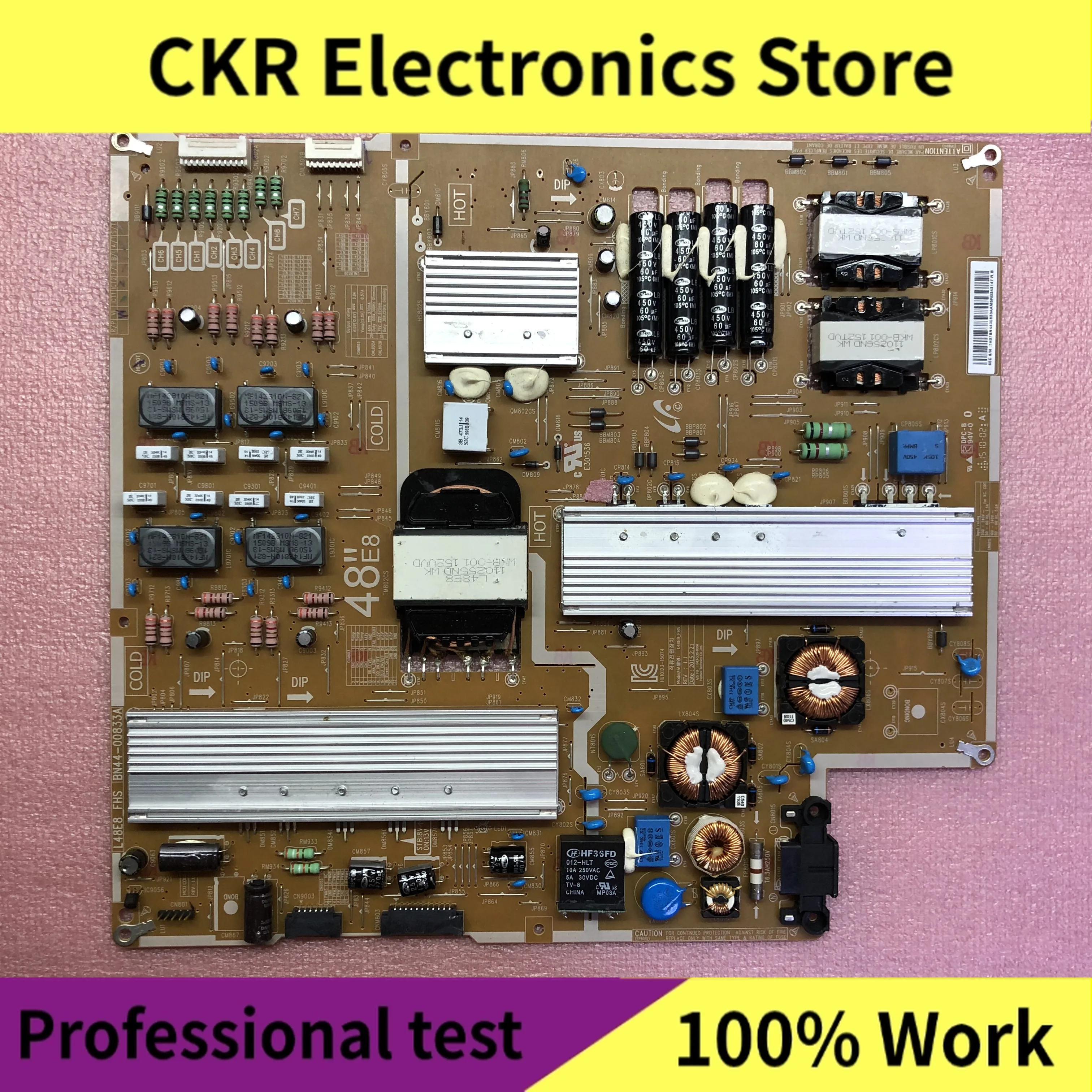 Power Supply Board BN44-00833A L48E8-FHS Is for UE55JS8590T UE55JS8580T UE55JS8505T UE55JS8500T UE55JS8500L 48 Inch LCD TV Parts
Power Supply Board BN44-00833A L48E8-FHS Is for UE55JS8590T UE55JS8580T UE55JS8505T UE55JS8500T UE55JS8500L 48 Inch LCD TV Parts