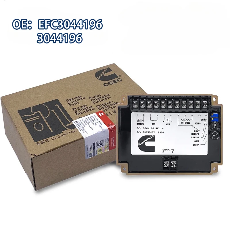 Replacement for Cummins 3044196 EFC3044196 Electronic Speed Controller Governor
Replacement for Cummins 3044196 EFC3044196 Electronic Speed Controller Governor