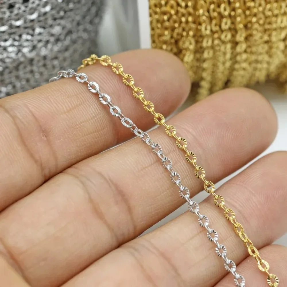 2m/lot 1/1.5/2/3/4mm Stainless Steel Sunflower Chain For DIY Jewelry Making 18K PVD Gold Plated Chains Jewelry Finding wholesale
2m/lot 1/1.5/2/3/4mm Stainless Steel Sunflower Chain For DIY Jewelry Making 18K PVD Gold Plated Chains Jewelry Finding wholesale
