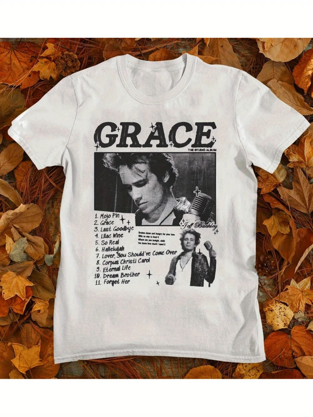 Men's Jeff Buckley 1995 "Mystery White Boy" Tour Graphic T-Shirt Retro Music Theme Crew Neck Short Sleeve Couple Cotton T-Shirt
Men's Jeff Buckley 1995 "Mystery White Boy" Tour Graphic T-Shirt Retro Music Theme Crew Neck Short Sleeve Couple Cotton T-Shirt