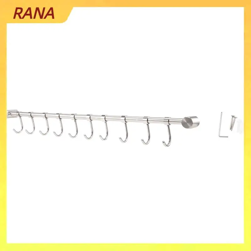 RANA Kitchen Rail Rack Wall Mounted Utensil Hanging Rack Stainless Steel Hanger Hooks For Kitchen Tools Pot Towel
RANA Kitchen Rail Rack Wall Mounted Utensil Hanging Rack Stainless Steel Hanger Hooks For Kitchen Tools Pot Towel