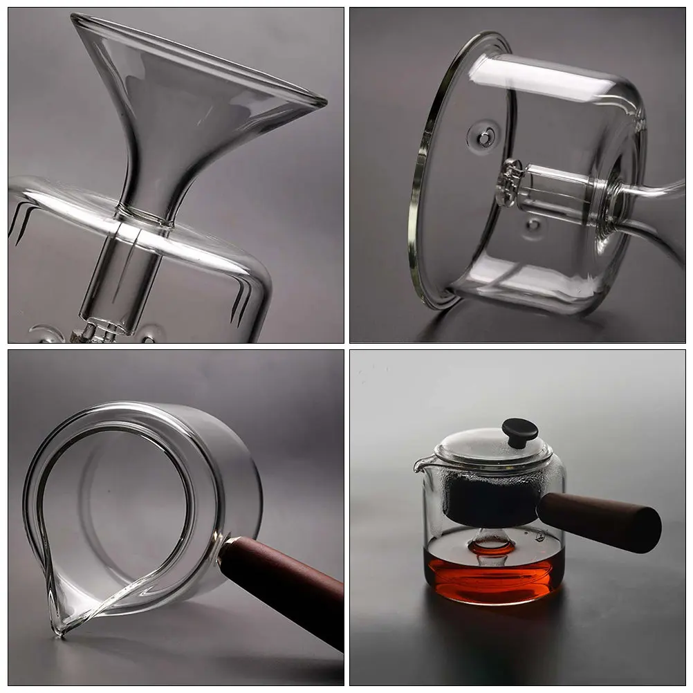 1Pcs 410Ml Glass Tea Pot Heat Resistant Teaware with Wood Handle Fine Craftsmanship for Home Office Gift Use Tea Kettle
1Pcs 410Ml Glass Tea Pot Heat Resistant Teaware with Wood Handle Fine Craftsmanship for Home Office Gift Use Tea Kettle