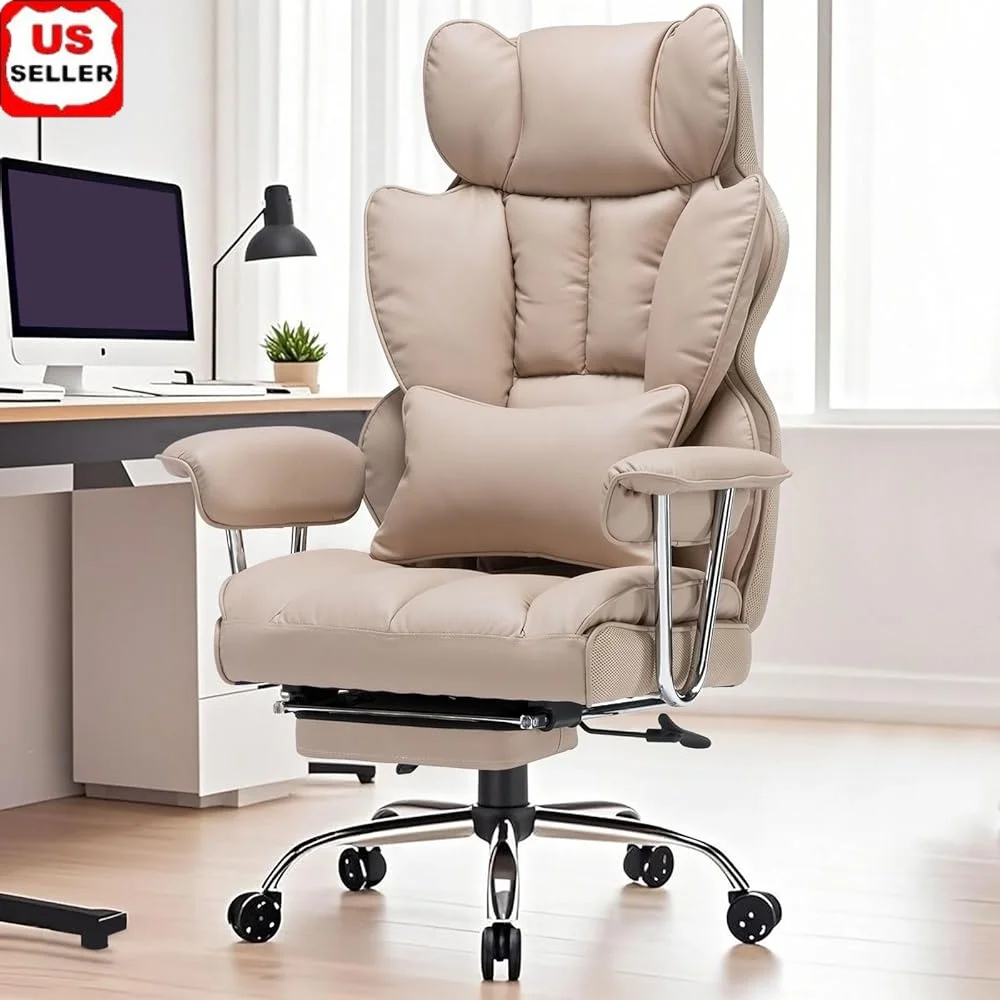 Big and Tall Office Chair 400lbs Lumbar Support Leg Rest Ergonomic Executive Computer Chair Heavy Duty Adjustable Swivel
Big and Tall Office Chair 400lbs Lumbar Support Leg Rest Ergonomic Executive Computer Chair Heavy Duty Adjustable Swivel
