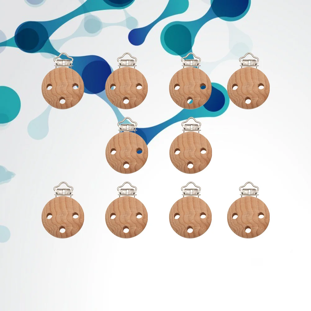 10 PCS Pacifier Strap Clips Suspender Kids Teether Holders Wood Color Round Bamboo Infant
10 PCS Pacifier Strap Clips Suspender Kids Teether Holders Wood Color Round Bamboo Infant