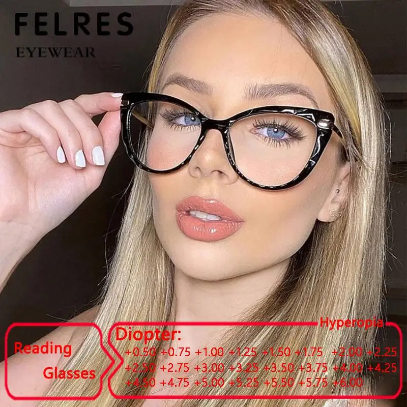 New Fashion Triangle Cat Eye Women Reading Glasses Anti Blue Light Tr90 Spring Hinge Presbyopia Eyewear Clear Lens Eyeglasses
New Fashion Triangle Cat Eye Women Reading Glasses Anti Blue Light Tr90 Spring Hinge Presbyopia Eyewear Clear Lens Eyeglasses