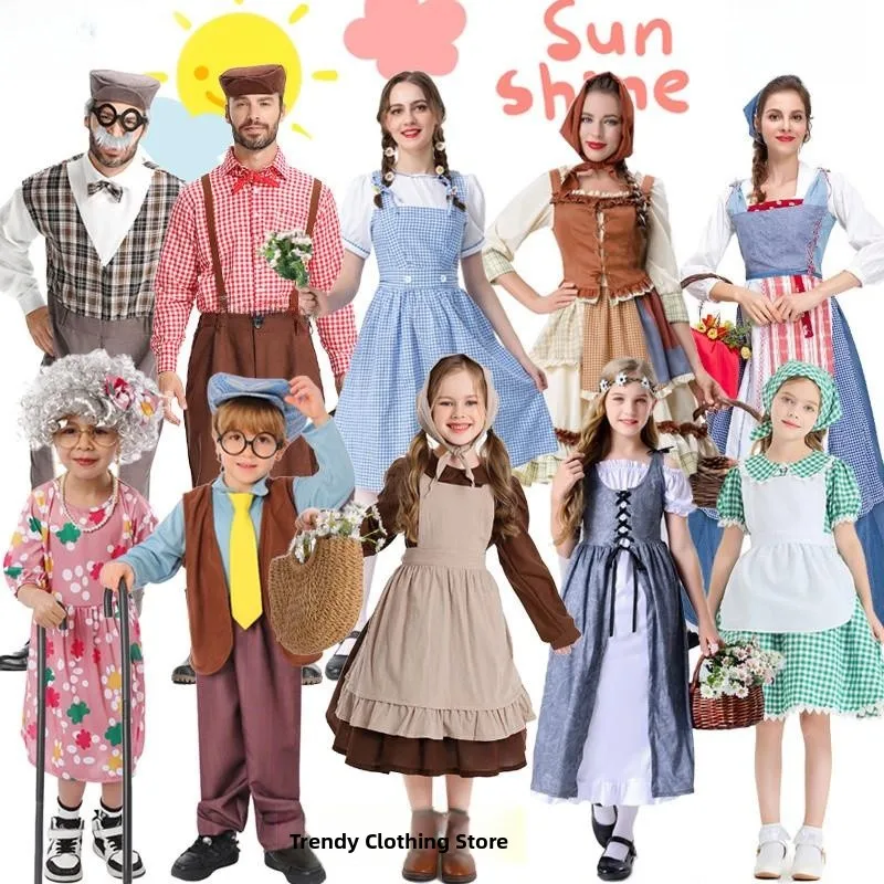 Cinderella Maid Costume for Children's Day Stage Play Grandparents Farm Maid Peasant Poor Role Play Polyester Material
Cinderella Maid Costume for Children's Day Stage Play Grandparents Farm Maid Peasant Poor Role Play Polyester Material
