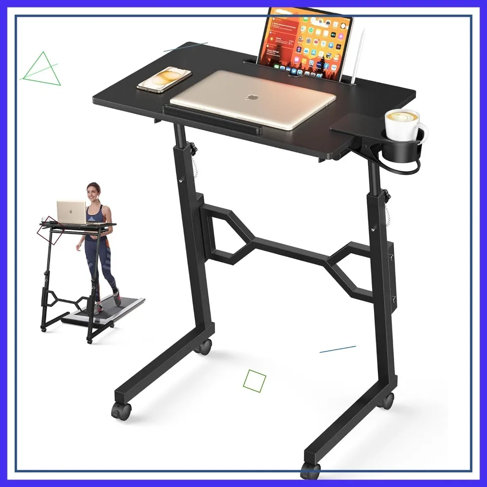 Small Standing Desk with Wheels, Portable Treadmill Desk, Adjustable Height for Laptop, Mobile Standing Table for Walking Pad
Small Standing Desk with Wheels, Portable Treadmill Desk, Adjustable Height for Laptop, Mobile Standing Table for Walking Pad