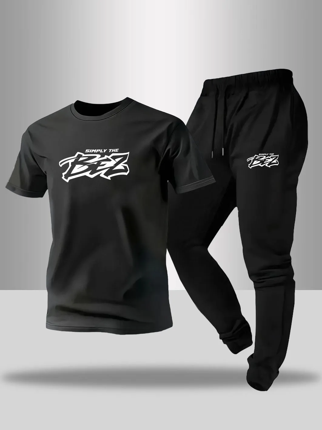 New men's fashionable printed breathable T-shirt and drawstring pants set, suitable for outdoor casual wear
New men's fashionable printed breathable T-shirt and drawstring pants set, suitable for outdoor casual wear