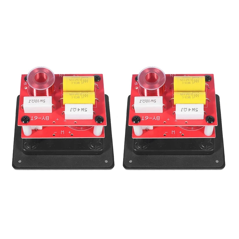 High-Low Audio Speaker Frequency Divider Hifi 120W 2 Way 2 Unit Stereo Crossover Filters With Junction Box 2Pcs
High-Low Audio Speaker Frequency Divider Hifi 120W 2 Way 2 Unit Stereo Crossover Filters With Junction Box 2Pcs