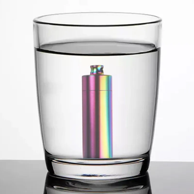 Waterproof Capsule Pill Box Colorful Stainless Steel Mini Medicine Box Storage Case with Necklace Outdoor Survival Tools
Waterproof Capsule Pill Box Colorful Stainless Steel Mini Medicine Box Storage Case with Necklace Outdoor Survival Tools