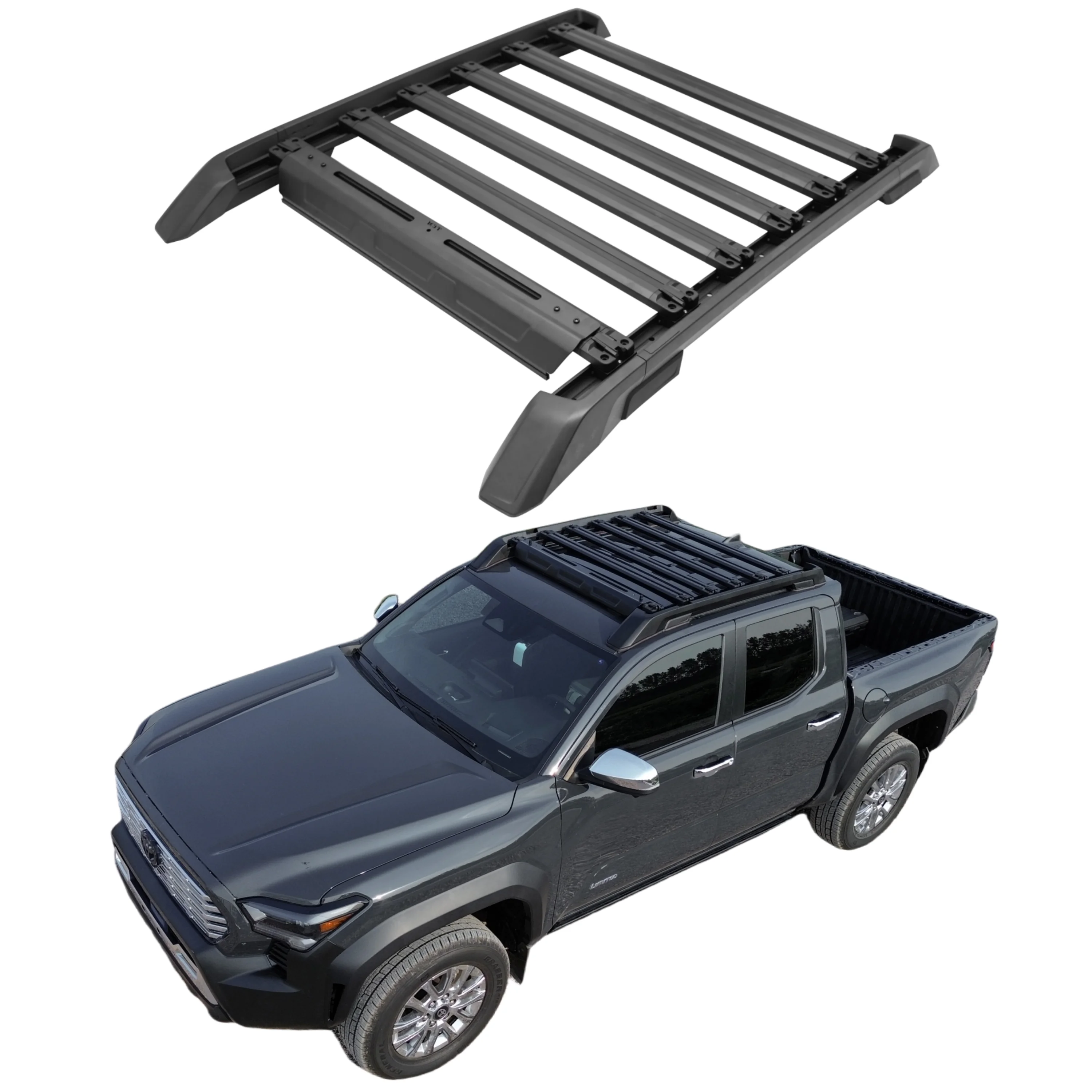 Aluminum Roof Rack for Toyota Tacoma 2026+ Heavy Duty Cargo Carrier Off Road Accessories
Aluminum Roof Rack for Toyota Tacoma 2026+ Heavy Duty Cargo Carrier Off Road Accessories
