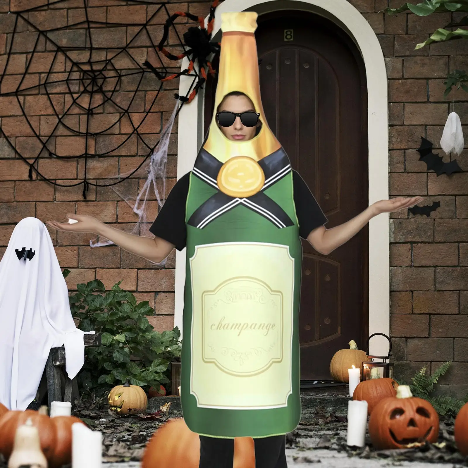 Halloween Beer Bottle Costume Funny Reusable Fancy Dress Outfit for Photo Props
Halloween Beer Bottle Costume Funny Reusable Fancy Dress Outfit for Photo Props