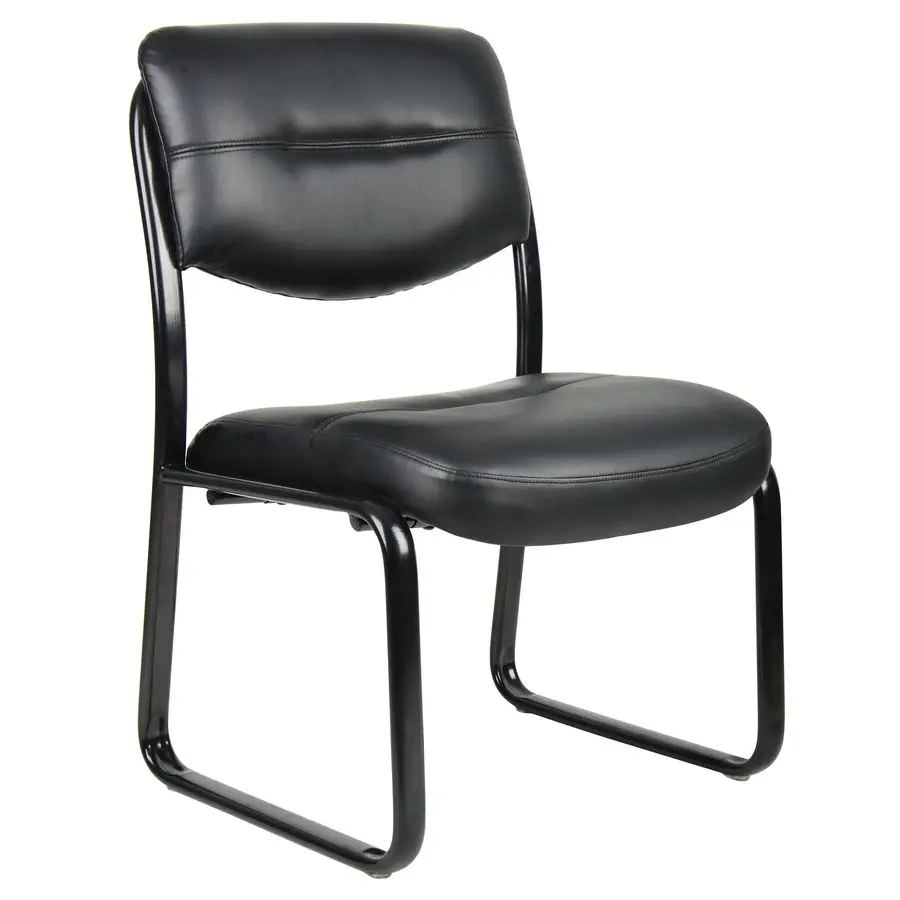 Office Products B9539 Leather Sled Base Side Chair in Black, 250
Office Products B9539 Leather Sled Base Side Chair in Black, 250
