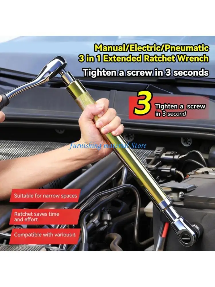 Y5GD 1/2Inch High Torques Manual Electric Ratchet Wrench for Mechanics and DIY
Y5GD 1/2Inch High Torques Manual Electric Ratchet Wrench for Mechanics and DIY