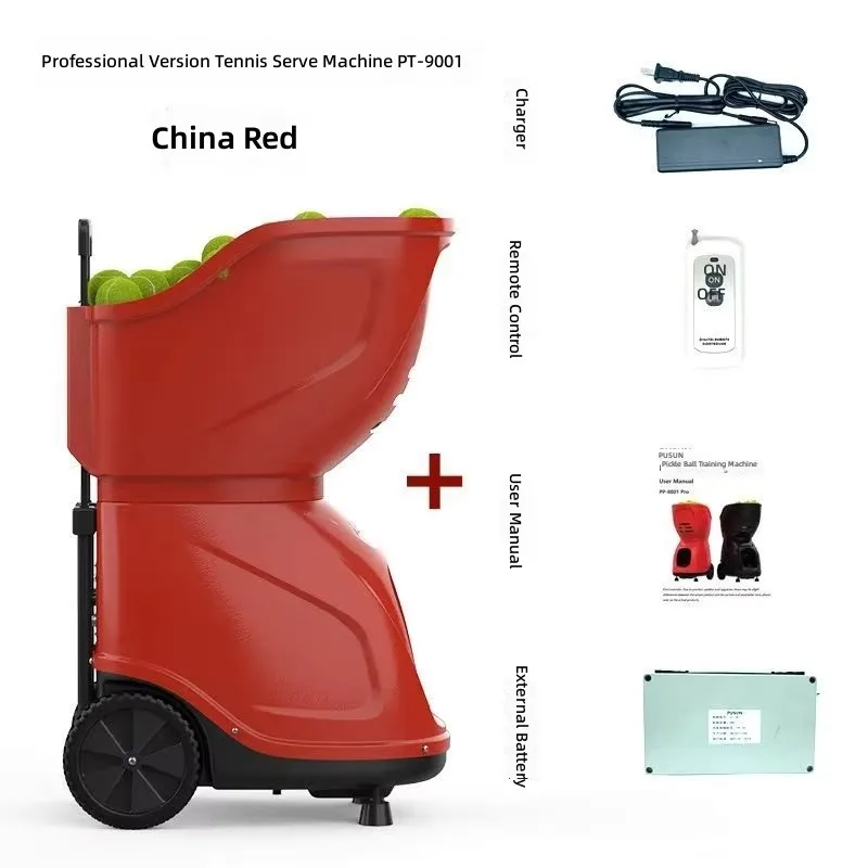 Pusun PT-9001 Professional Tennis Ball Machine Automatic Serving Remote Control 20-140km/h Speed 30m Range Training Equipment
Pusun PT-9001 Professional Tennis Ball Machine Automatic Serving Remote Control 20-140km/h Speed 30m Range Training Equipment