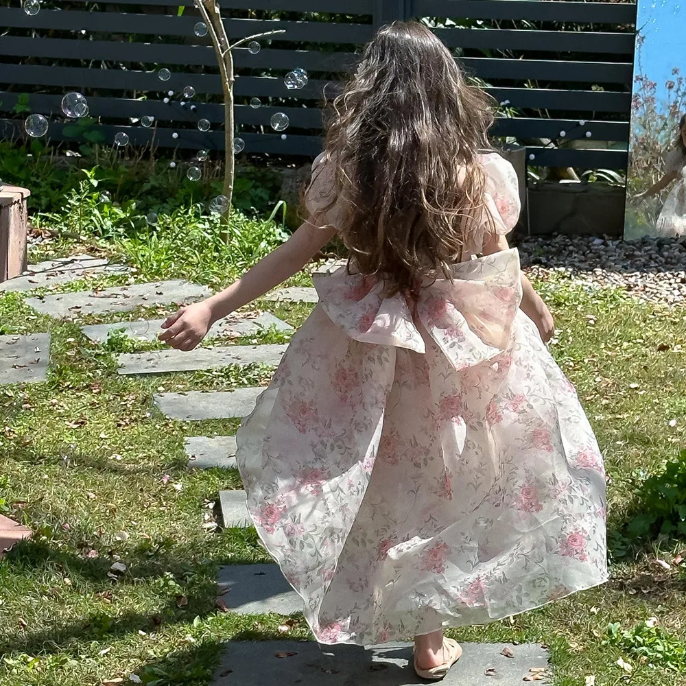 Children Clothing Girls Princess Dress 2024 SummerFloral Bow Birthday Party Dress Fashionable Sweet Casual Girls Cute Dress
Children Clothing Girls Princess Dress 2024 SummerFloral Bow Birthday Party Dress Fashionable Sweet Casual Girls Cute Dress