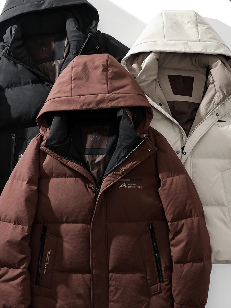 Супертеплый мужской пуховик 90 Du: повседневная уличная ветрозащитная водоотталкивающая куртка с капюшоном, утепленная, с длинными рукавами
Супертеплый мужской пуховик 90 Du: повседневная уличная ветрозащитная водоотталкивающая куртка с капюшоном, утепленная, с длинными рукавами