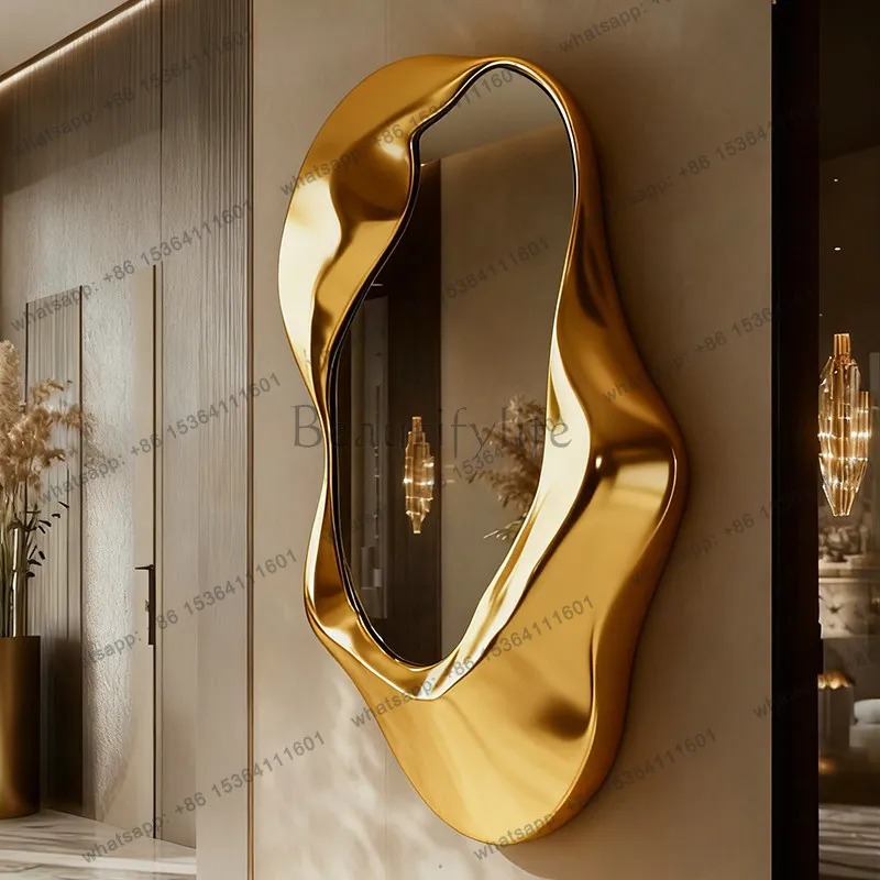 High-end dressing mirror French irregular shape fitting mirror
High-end dressing mirror French irregular shape fitting mirror