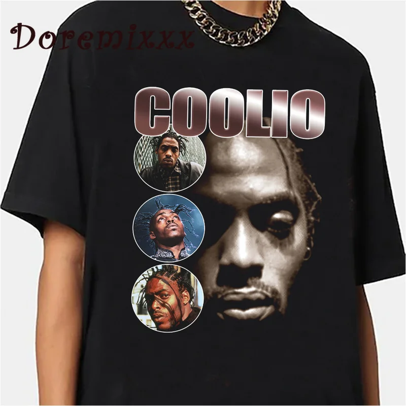 RIP Coolio Men T-shirt Gothic T-shirts Rapper Hiphop 90s Tee Shirt Fashion Vintage T Shirt Graphic Tee Unisex Goth Streetwear
RIP Coolio Men T-shirt Gothic T-shirts Rapper Hiphop 90s Tee Shirt Fashion Vintage T Shirt Graphic Tee Unisex Goth Streetwear