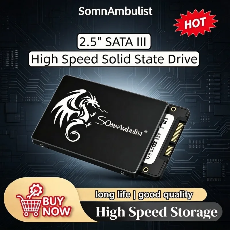 SomnAmbulist SSD 120GB 240GB 480GB 960GB Internal Sata3 Solid State Drive 2.5 128GB 256GB 512GB 1TB 2TB SSD for PC Laptop
SomnAmbulist SSD 120GB 240GB 480GB 960GB Internal Sata3 Solid State Drive 2.5 128GB 256GB 512GB 1TB 2TB SSD for PC Laptop