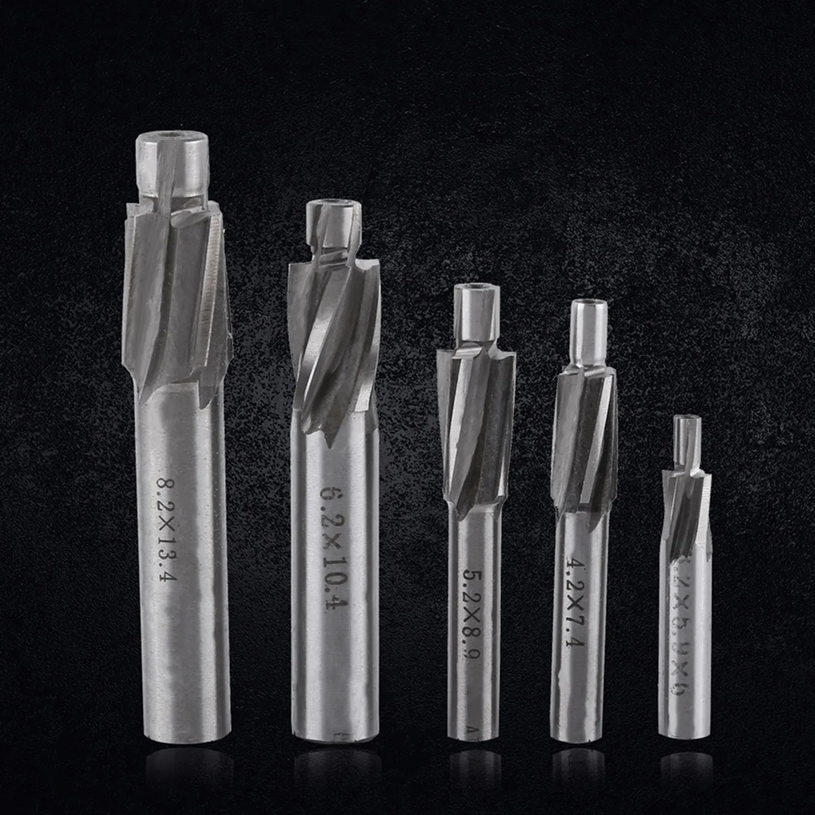 5pcs Countersink End Mill Cutter Slot Drill Bits Tool M3 M8 4 Flutes HSS-AL CNC Cutter Bit Countersink Drill Bit End Mill Cutter
5pcs Countersink End Mill Cutter Slot Drill Bits Tool M3 M8 4 Flutes HSS-AL CNC Cutter Bit Countersink Drill Bit End Mill Cutter
