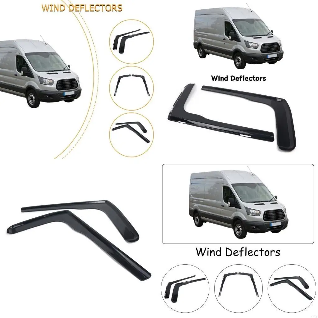 1 Pair Wind Deflectors Window Vent Visors for TRANSIT MK8 2014-Up Rain Guards X37F
1 Pair Wind Deflectors Window Vent Visors for TRANSIT MK8 2014-Up Rain Guards X37F