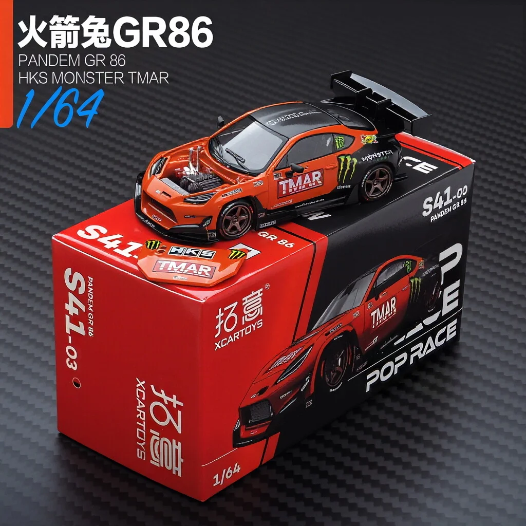 POP RACE1/64 Toyota PANDEM GR 86 Supercar Lamborghini, Contash LPI800-4 Alloy Die Casting Car Model
POP RACE1/64 Toyota PANDEM GR 86 Supercar Lamborghini, Contash LPI800-4 Alloy Die Casting Car Model