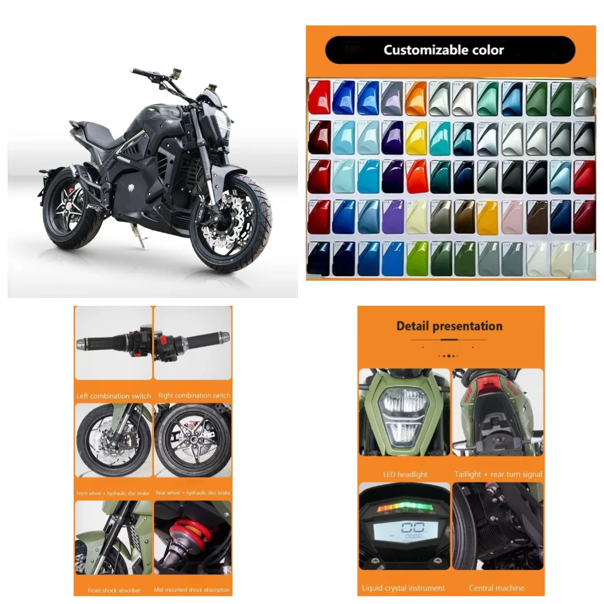 Krono Wild High Quality 3000W 40A Racing Motorcycle With Lithium Battery Motorbike Off-road Motorcycle Electric Dirt Bike Sportb
Krono Wild High Quality 3000W 40A Racing Motorcycle With Lithium Battery Motorbike Off-road Motorcycle Electric Dirt Bike Sportb