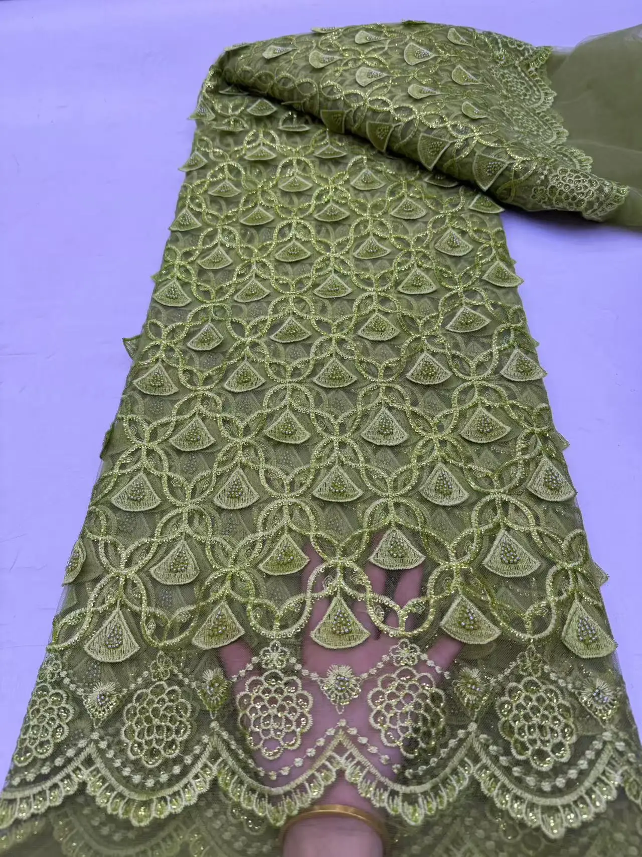 French Embroidery Lace Fabric with African Nigerian Beaded Lace Fabric for Wedding Dress HJ6237
French Embroidery Lace Fabric with African Nigerian Beaded Lace Fabric for Wedding Dress HJ6237