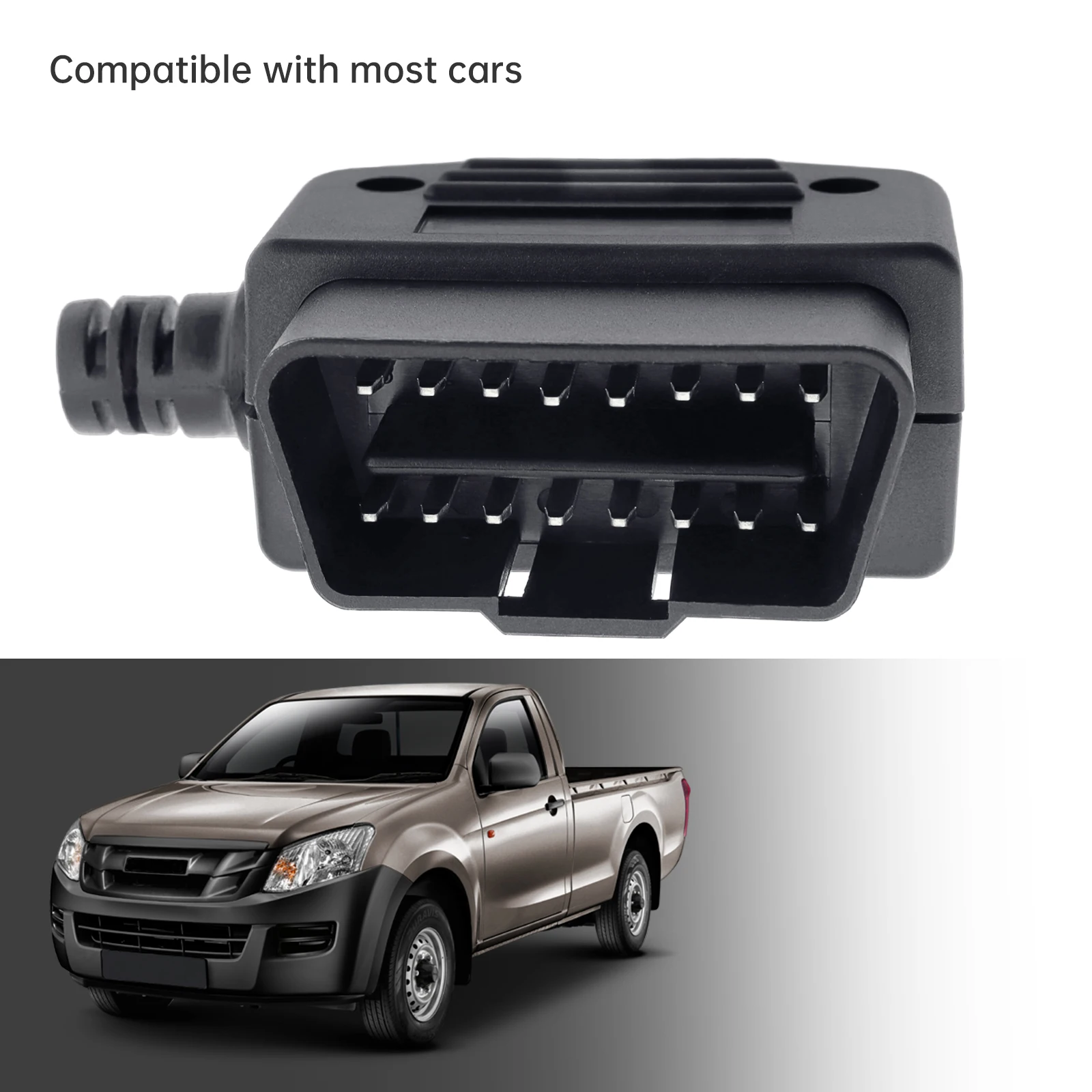 16 Pin OBD II OBD2 L Type Male Car Connector Wire Cable Sockets Connector Plug with Screw
16 Pin OBD II OBD2 L Type Male Car Connector Wire Cable Sockets Connector Plug with Screw