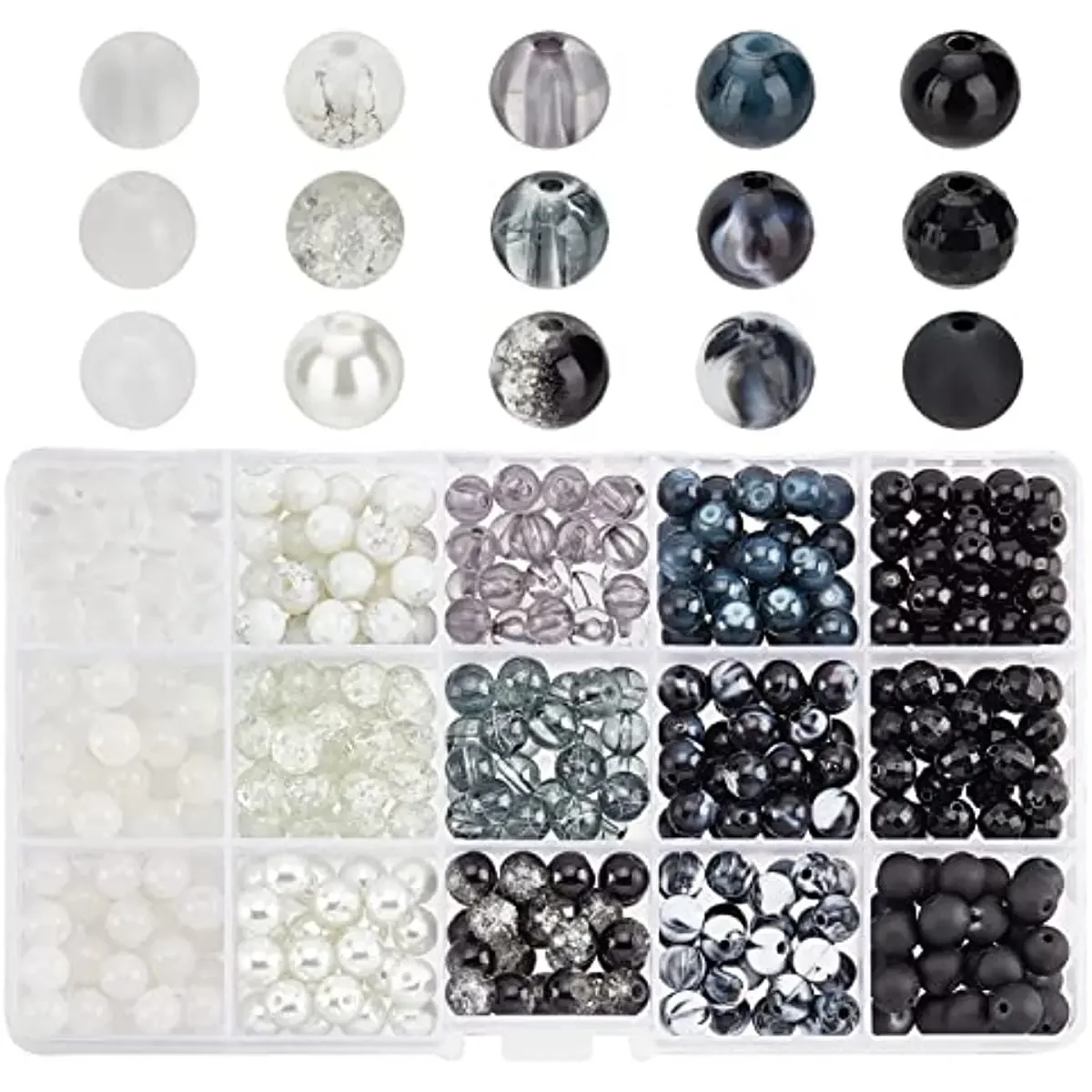 450pcs 8mm Marble Color Glass 15 Colors Black White Bracelet Beads Opaque Acrylic Beads Loose Beads Spacers for Jewelry
450pcs 8mm Marble Color Glass 15 Colors Black White Bracelet Beads Opaque Acrylic Beads Loose Beads Spacers for Jewelry